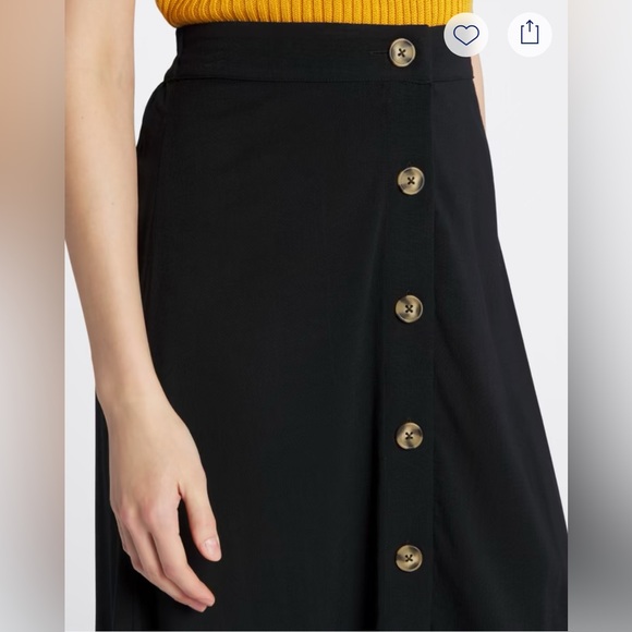 Market & Spruce Marla Button Front Skirt - Med - Picture 5 of 5